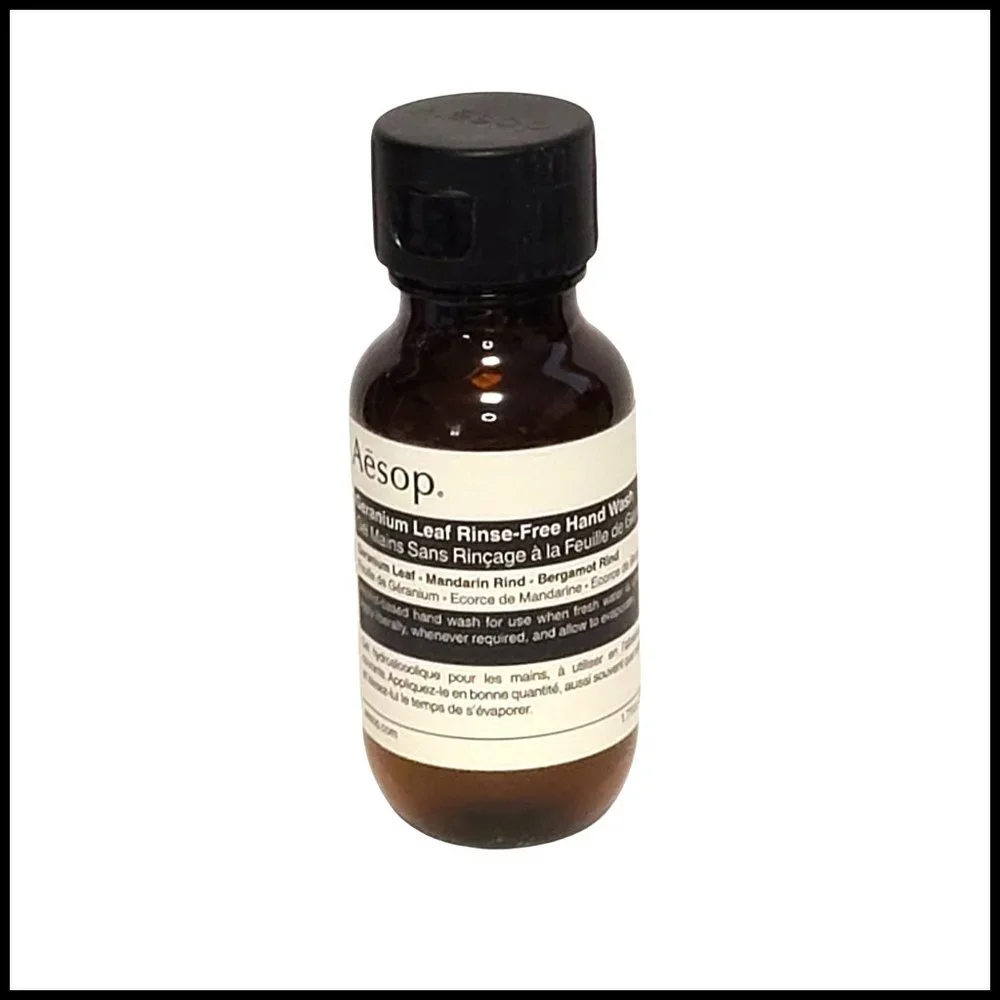 Aesop Geranium Leaf Rinse-Free Hand‎ Wash Travel Size New 1.7 fl.oz.